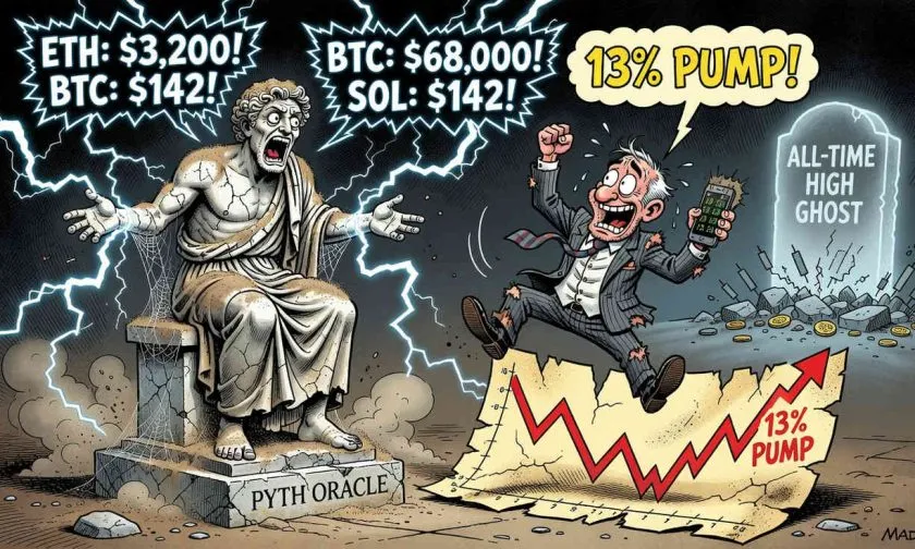 Pyth Network ($PYTH) se dispara un 13.9% en un solo día mientras el volumen se triplica