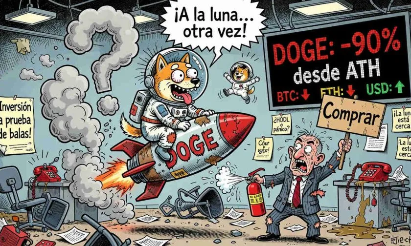 Dogecoin explota 5% en un solo día ¿Inicio de un rebote o trampa para toros?