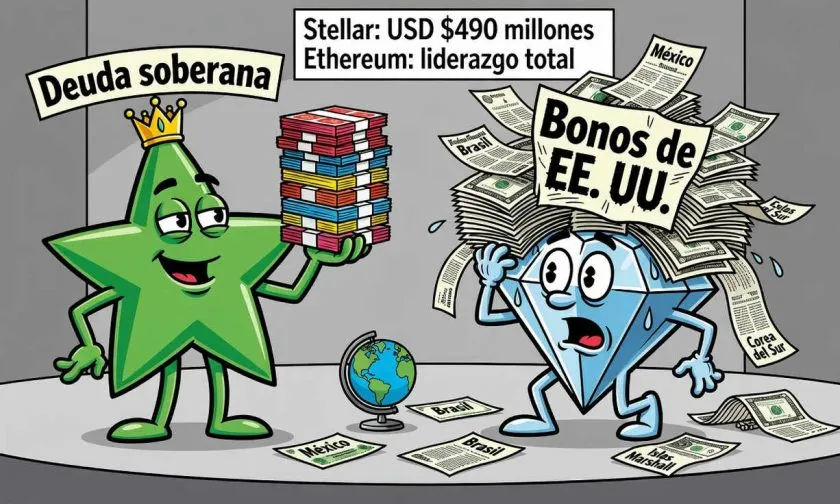 Stellar supera a Ethereum en deuda soberana tokenizada fuera de Estados Unidos