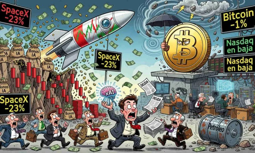 SpaceX borra casi el equivalente a la mitad de la capitalización de Bitcoin en tres días