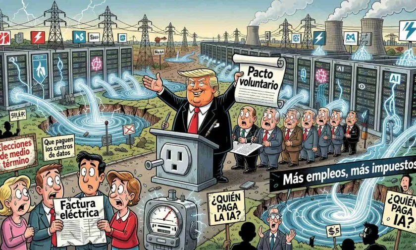 Trump amplía pacto para evitar que los centros de datos de IA eleven las facturas eléctricas