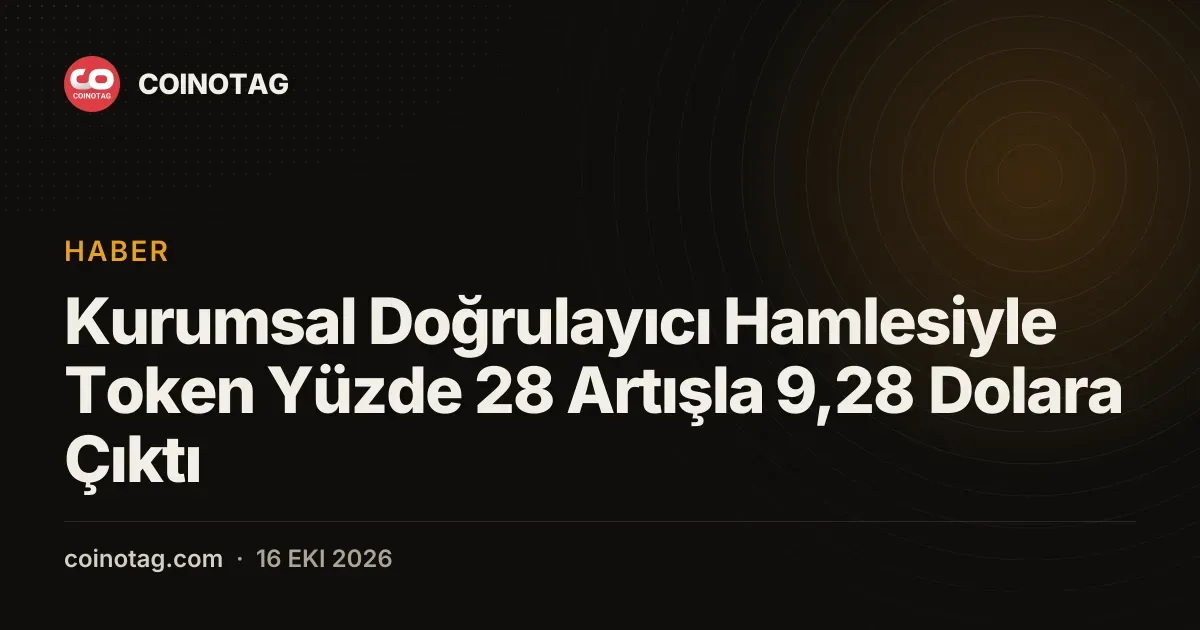 Gulf Labs doğrulayıcı hamlesiyle INJ yüzde 28 değer kazanarak 9,28 dolara yükseldi