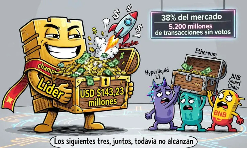 Solana genera $143,23 millones en ingresos y capta 38,1% del total en agosto