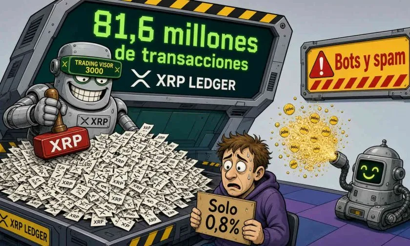 Investigación revela que solo 0,8% del tráfico del XRP Ledger es humano