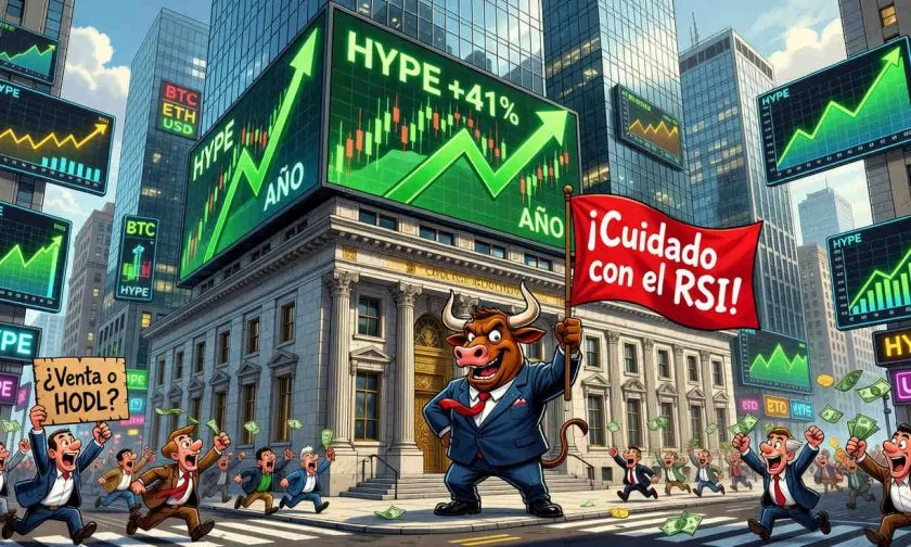 HYPE muestra ganancias sostenidas, pero enfrenta sobrecompra que sugiere corrección
