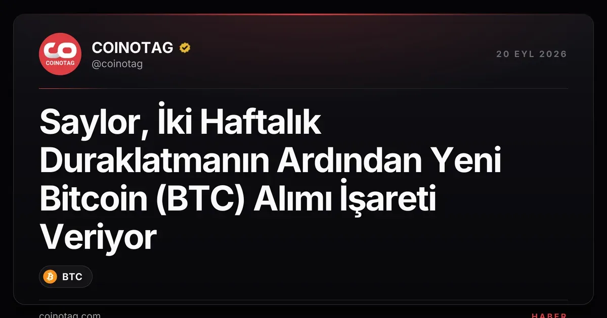 Saylor, 845.050 BTC ile yeni alım sinyali veriyor