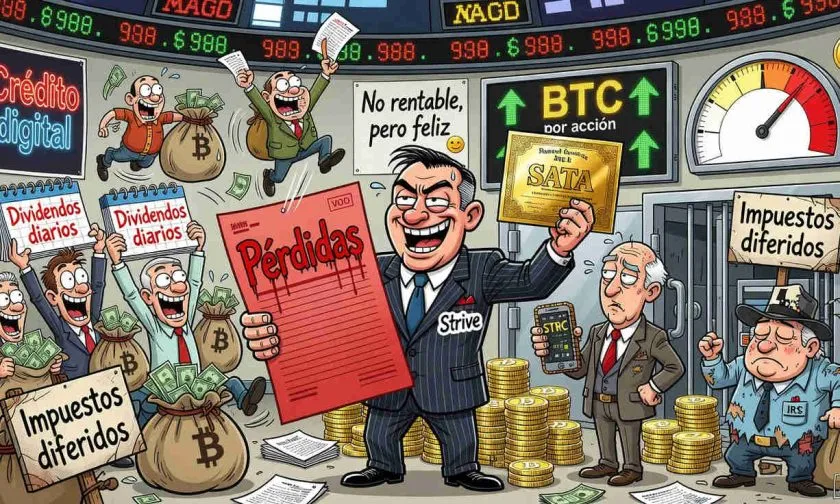 Strive defiende las pérdidas como estrategia para sostener su crédito digital basado en Bitcoin