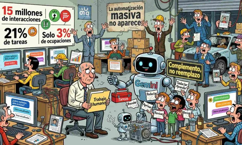 Google no ve automatización masiva: Gemini aún complementa el trabajo humano