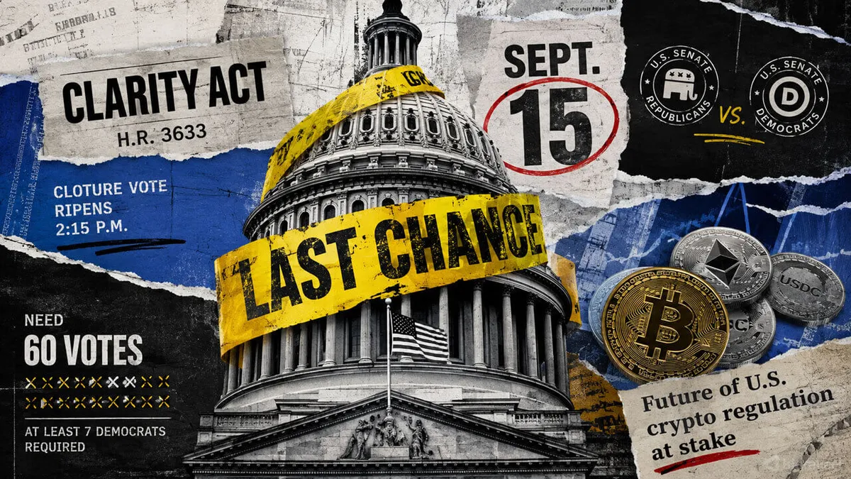 Senate Democrats face deadline as White House pushes for CLARITY Act approval before Sept 15