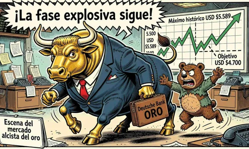 Deutsche Bank asegura que la corrección del oro no es el fin del mercado alcista