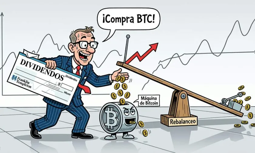 Franklin Templeton propone ETF que canalizan dividendos hacia bitcoin