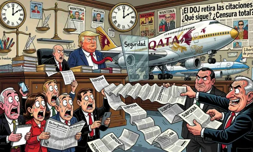 DOJ retira citaciones contra reporteros de The New York Times tras investigación al avión de Trump