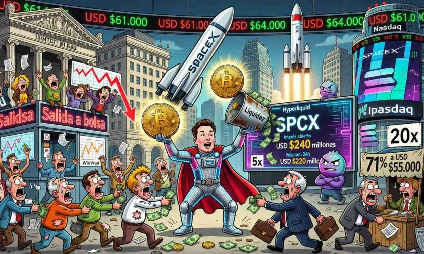 SpaceX debuta en bolsa y reabre el debate sobre si Bitcoin perderá liquidez