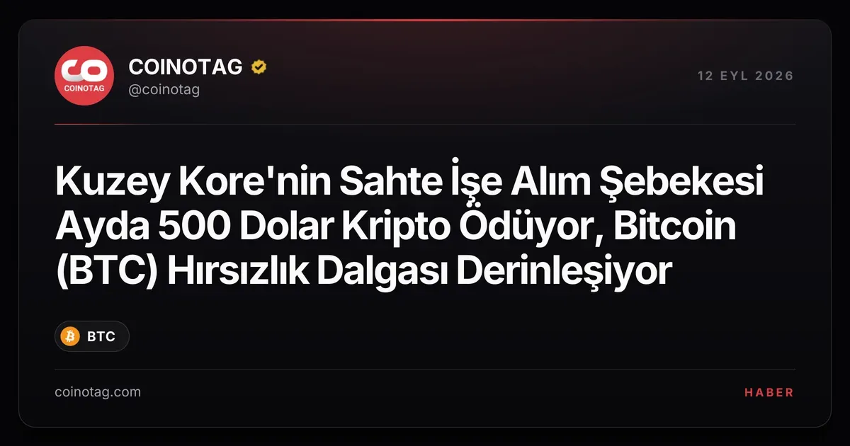Kuzey Kore, ABD mülakatlarını geçmek için kripto ile 500 dolar ödüyor