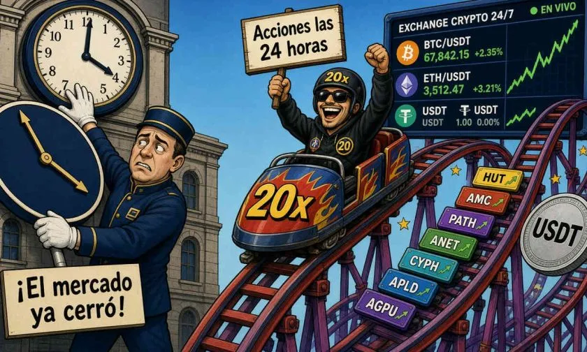 Binance amplía sus futuros perpetuos vinculados a acciones con 20x de apalancamiento