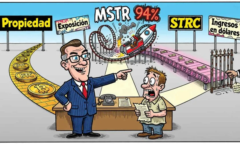 Saylor compara Bitcoin, MSTR y STRC: volatilidades de 39%, 94% y 9%