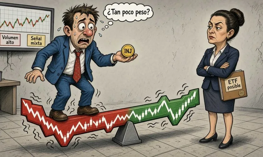 INJ enfrenta retroceso tras máximos intradía, impulsando especulaciones de ETF