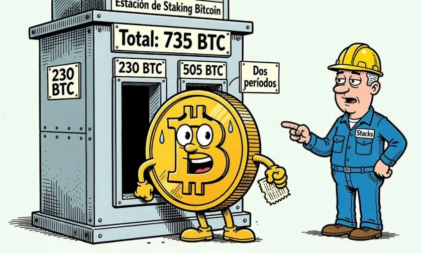 Stacks suma 735 BTC bloqueados en staking tras sus dos primeras rondas