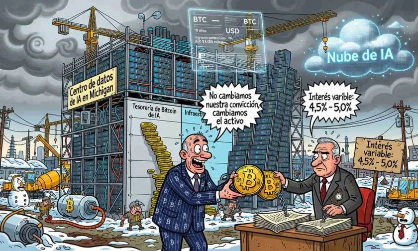 Hyperscale Data vende 100 bitcoins para financiar un centro de datos de IA en Michigan