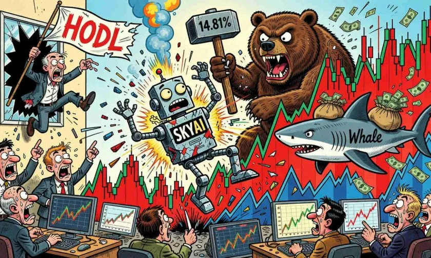 SkyAI se desploma un 14,81% y el colapso del volumen enciende las alertas