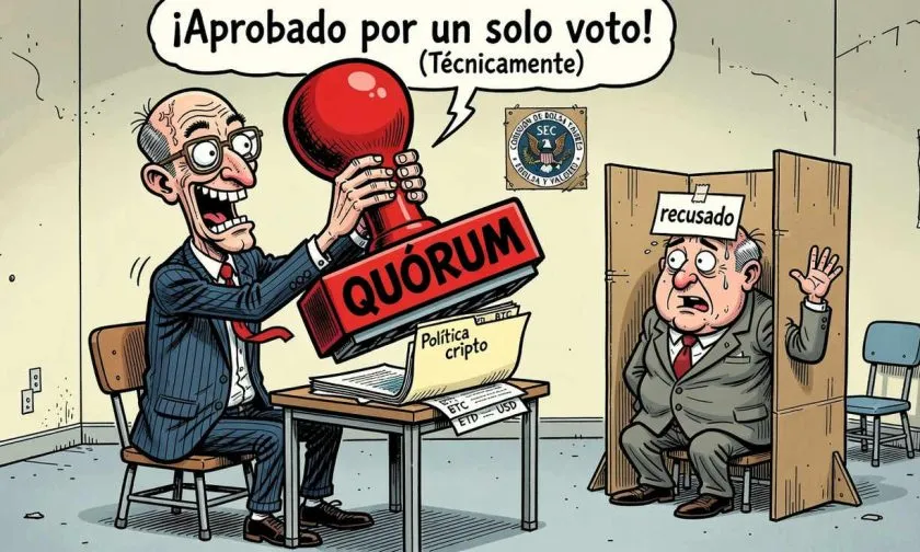 La SEC se queda con dos comisionados tras salida de Hester Peirce y redefine quórum