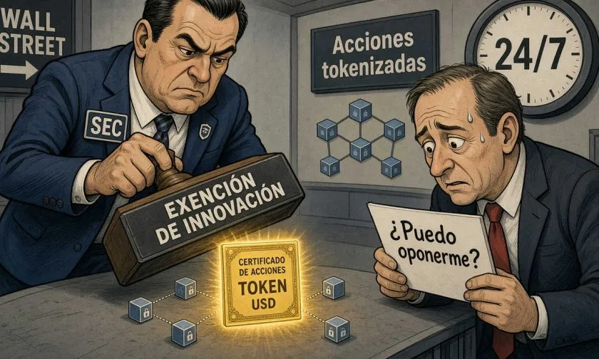 SEC permite temporalmente acciones tokenizadas y comercio bursátil 24/7