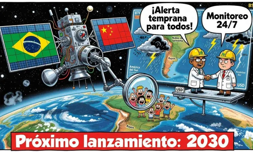 Brasil y China se unen para lanzar satélite de alerta temprana de desastres en 2030