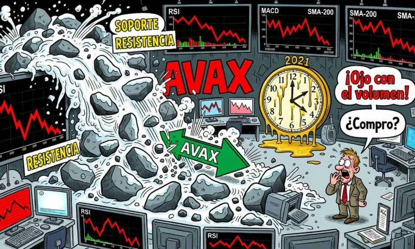 Avalanche (AVAX) cae 2,49% en 24 horas mientras el mercado digiere la volatilidad
