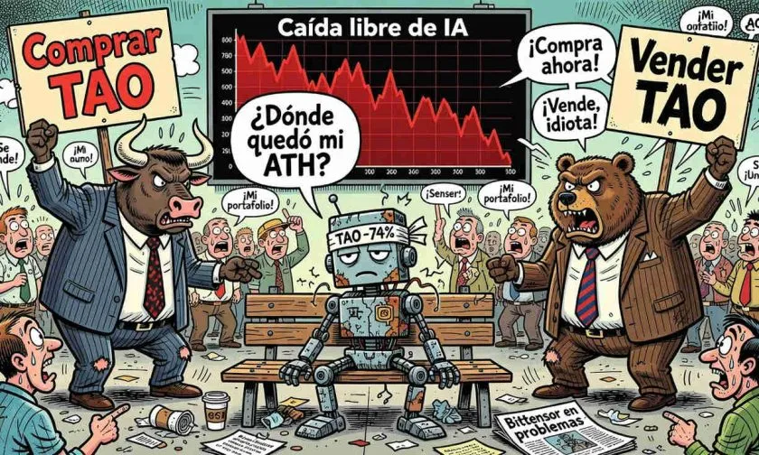 TAO intenta un rebote técnico del 2,42% en medio de un desplome del volumen: ¿señal de agotamiento bajista?