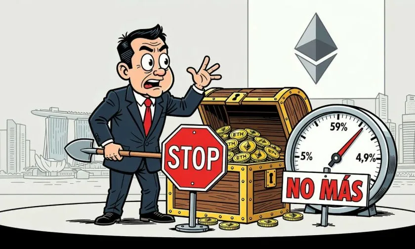 BitMine limitará acumulación de ETH al alcanzar el 5% del suministro total