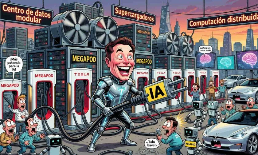 Tesla registra MEGAPOD y despierta especulación sobre una red de IA desde sus Supercargadores