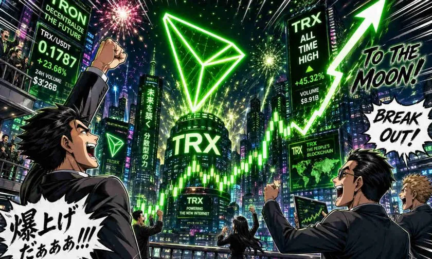 Tron sube 1,37% en 24 horas ante volumen elevado