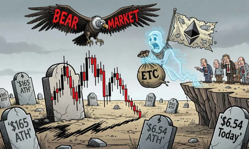 ETC se desploma un 5,45% y rompe los $6,50: ¿puede caer aún más?