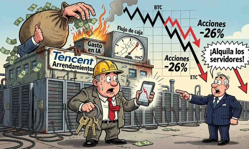 Tencent enfrenta flujo de caja negativo debido a altos gastos en IA