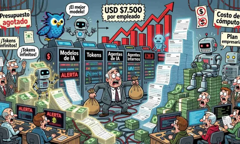 Empresas enfocadas en el desarrollo de  IA gastan hasta USD $7.500 por empleado al mes, afirma Ramp