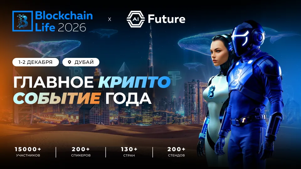 Blockchain Life 2026 снова в Дубае 1–2 декабря с 15 000 участниками