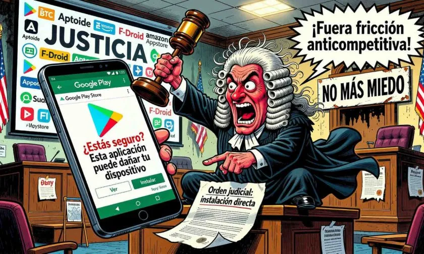 Juez da a Google una semana para eliminar advertencias sobre tiendas rivales