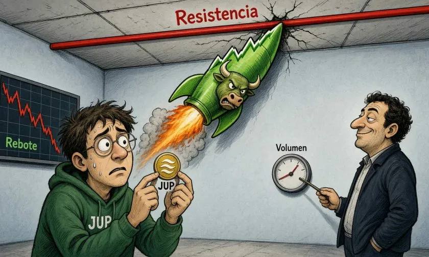 El token de Jupiter trepa en los gráficos a pesar de la falta de un detonante