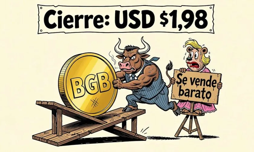 Bitget Token (BGB) sube un 3,10% y se aproxima a su SMA de 200 días
