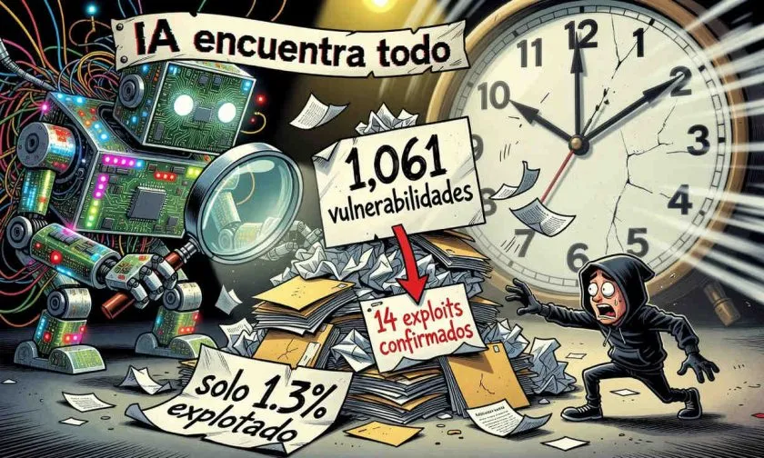 IA descubre miles de fallas de seguridad, pero solo el 1.3% se explotan