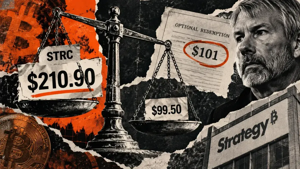 Strategy's STRC calculator indicates $210 share value despite $101 redemption