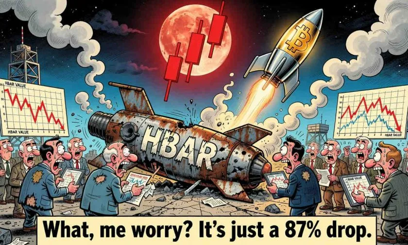HBAR se desploma un 3,59% mientras los vendedores recuperan el control