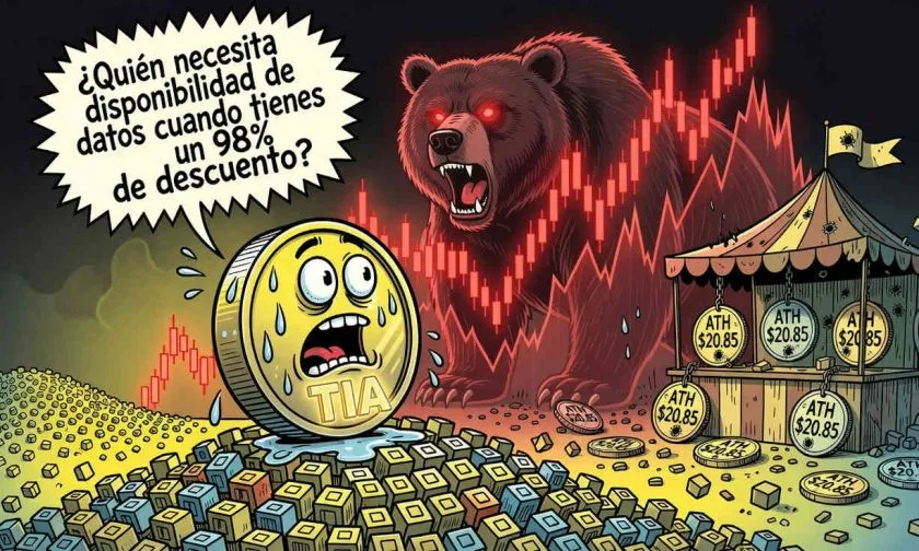 TIA al borde del colapso: ¿puede Celestia sobrevivir al derrumbe del 98% desde su máximo?