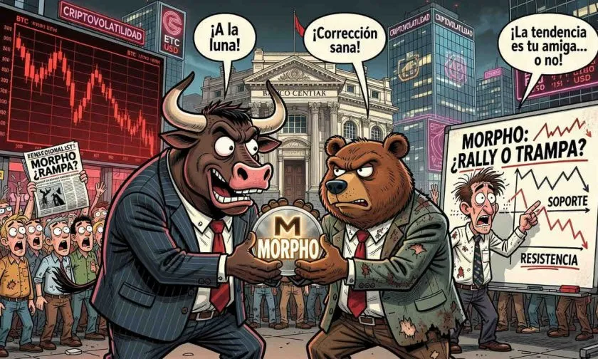 Morpho cae 0,40% mientras el mercado digiere datos de volumen y derivados