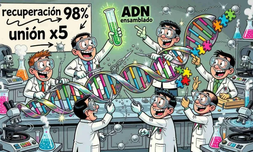 Investigadores de Japón logran editar y ensamblar ADN con nanopartículas de plata