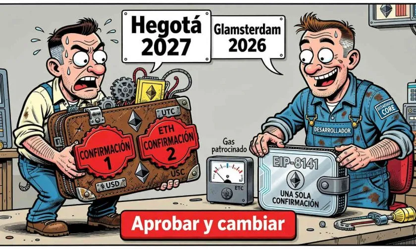 Ethereum avanza hacia una actualización de billeteras con el EIP-8141 en Hegotá