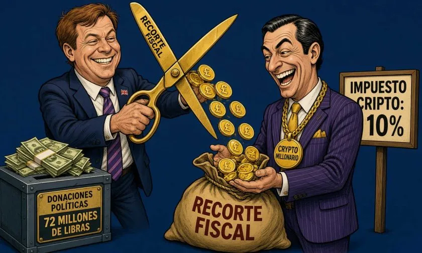 Reform UK propone reducir el impuesto cripto y con ello beneficiar a 240 grandes inversores