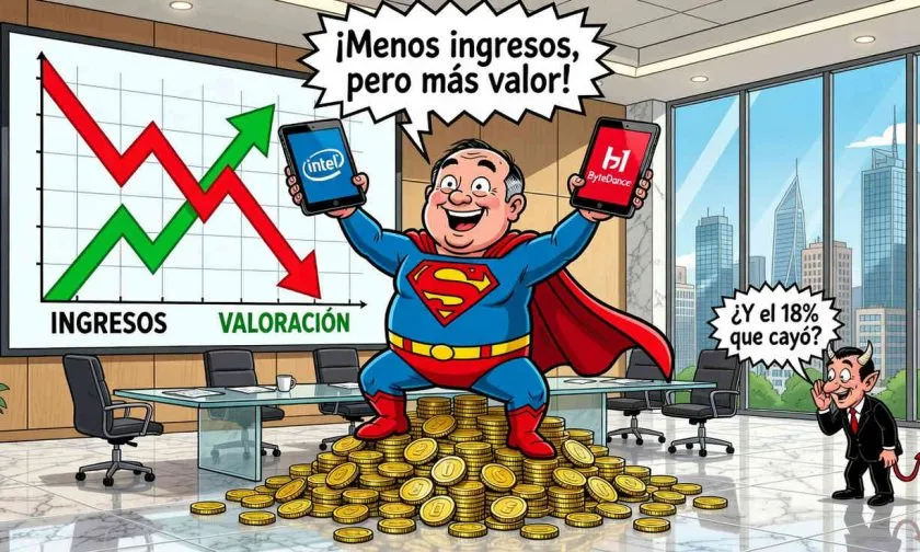 SoftBank sorprende al mercado con revalorizaciones de Intel y ByteDance a pesar de caída del 18% en ingresos