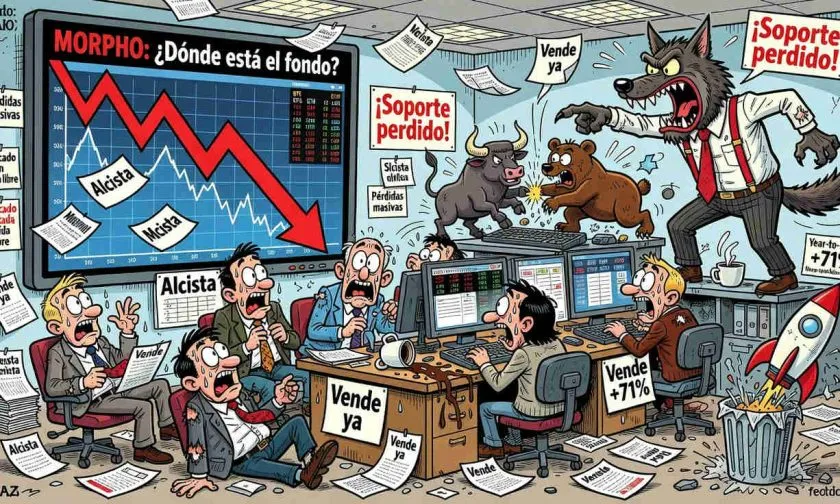 MORPHO retrocede 1,66% y se aproxima a soporte crítico de $1,85