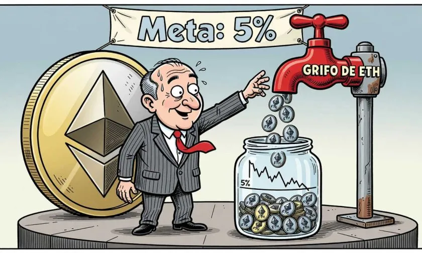 BitMine pausará acumulación de Ethereum al alcanzar 5% del suministro